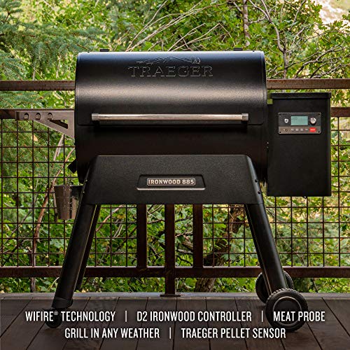 Traeger Grills TFB89BLFC Ironwood 885 Wood Pellet Grill and Smoker...
