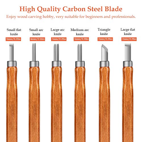 Wood Carving Tools Set, Wood Carving Hand Tools with Hook Carving ...