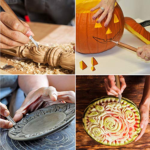 Wood Carving Tools Set, Wood Carving Hand Tools with Hook Carving ...