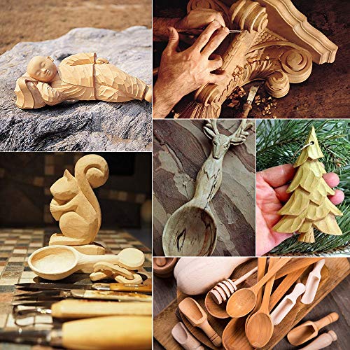 Wood Carving Tools Set, Wood Carving Hand Tools with Hook Carving ...