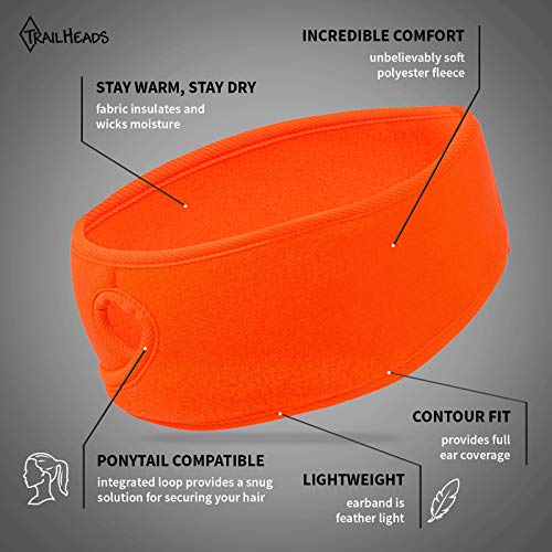 TrailHeads Women’s Ponytail Headband – Hunter Orange