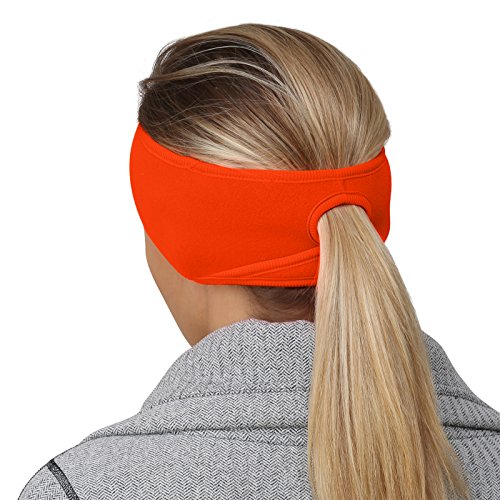 TrailHeads Women’s Ponytail Headband – Hunter Orange