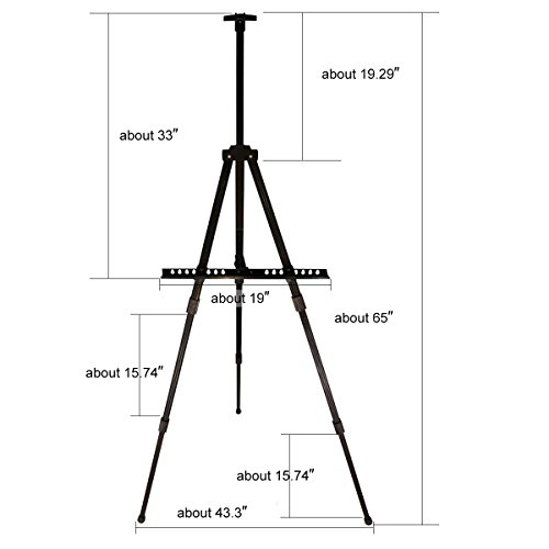 Transon Art Easel Stand for Painting and Display 20 to 65 Adjust...