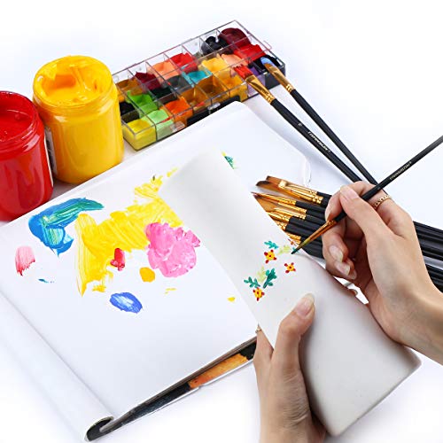 Transon Art Painting Brush Assorted Set of 12 for Acrylic Watercol...