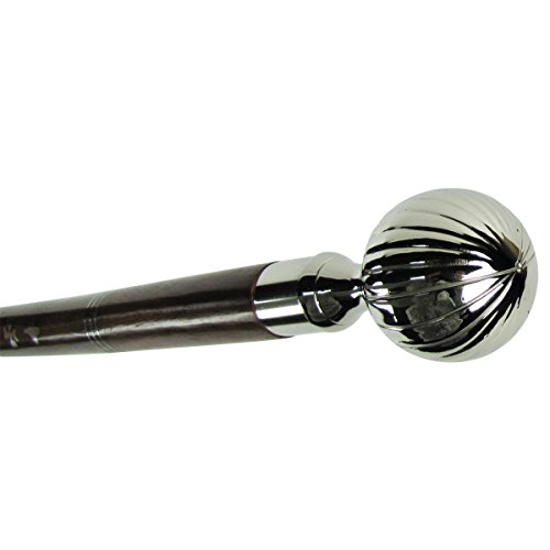 Vintage Silver Ball Handle Victorian Walking Cane