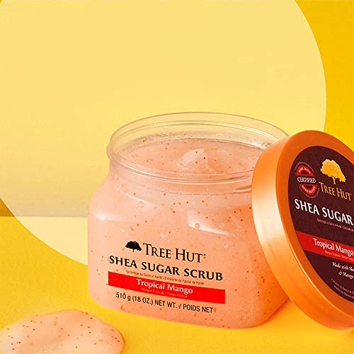 Tree Hut Shea Sugar Scrub Tropical Mango, 18oz, Ultra Hydrating an...