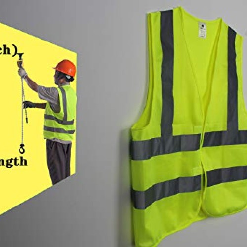 10 Pack XL Yellow High Visibility Safety Vest Reflective Safety Ve...