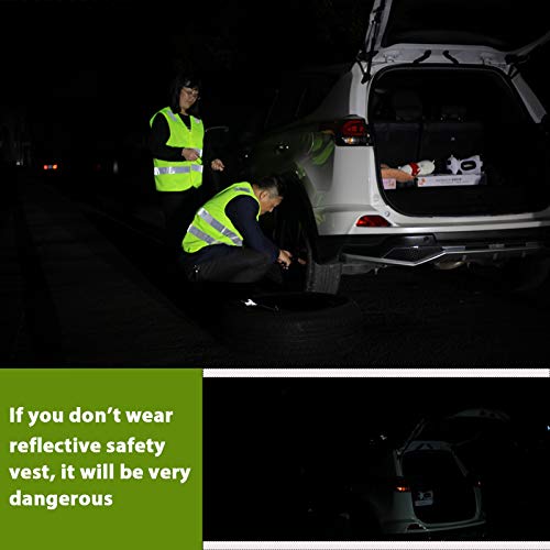 10 Pack XL Yellow High Visibility Safety Vest Reflective Safety Ve...