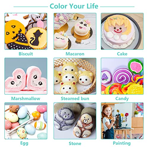 Food Coloring Marker Pens,12Pcs Dual Sided Food Grade and Edible M...