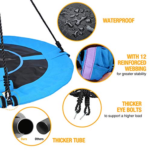 Trekassy 700lb 40 Inch Saucer Tree Swing for Kids Adults 900D Oxfo...