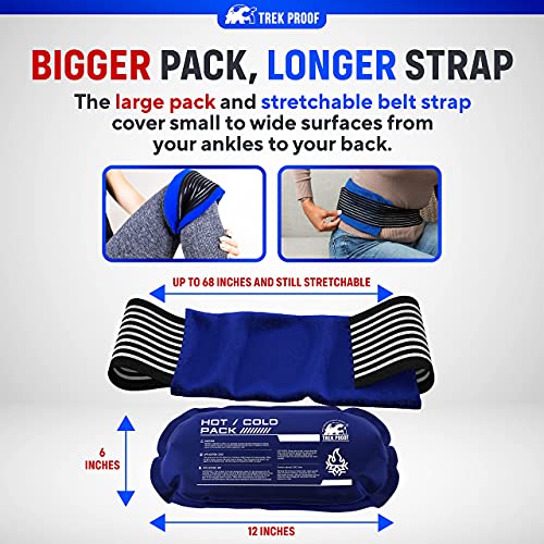 Ice Pack 3-Piece Set – Reusable Hot and Cold Therapy Gel Wrap Su...