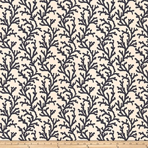 Jaclyn Smith 03727 Jacquard Navy Fabric by The Yard