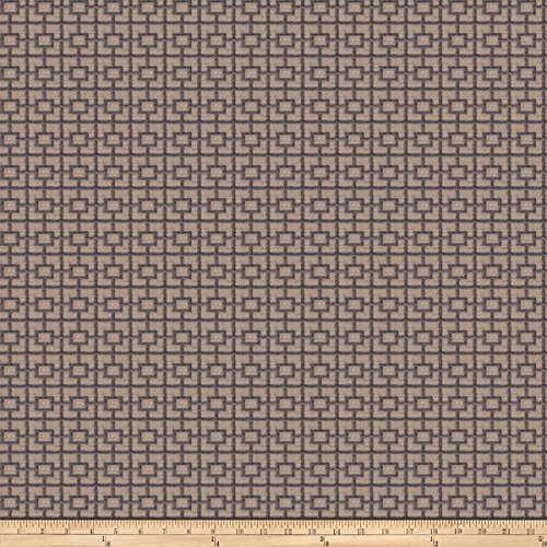 Vern Yip 03357 Chenille Jacquard Charcoal Fabric by The Yard
