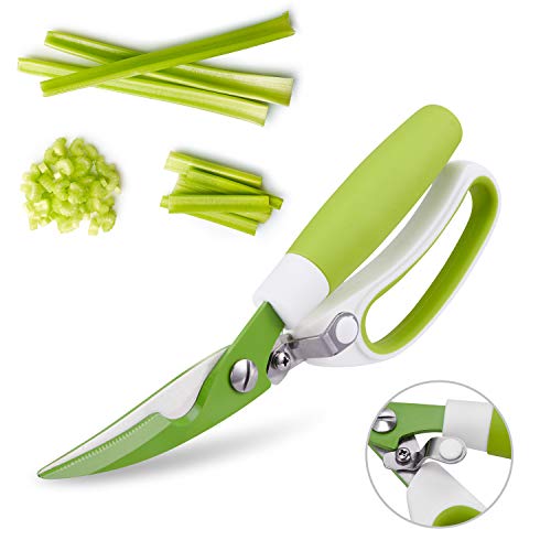 Kitchen Scissors, Multipurpose Scissors Bulk 4-Pack, Ultra Sharp B...