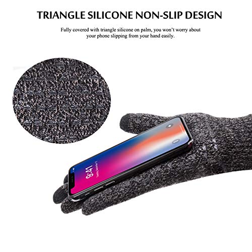 TRENDOUX Driving Gloves, Unisex Knit Winter Touchscreen Glove Men ...