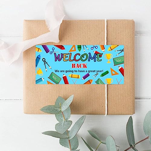 Welcome Back-to-School Stickers Labels First Day of School Present...