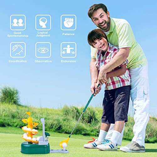 TREYWELL Kids Golf Clubs, Toddler Golf Set Golf Toys for Kids Outs...
