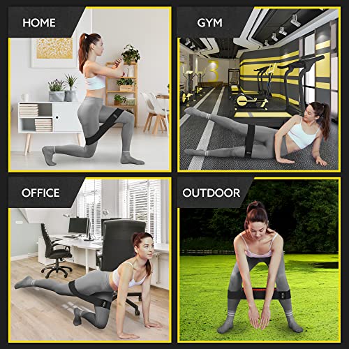Fabric Resistance Bands for Working Out - Booty Bands for Women an...
