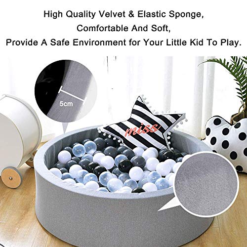 Triclicks Deluxe Kids Ball Pit Kiddie Balls Pool Soft Baby Playpen...
