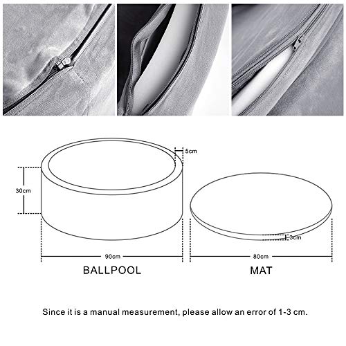 Triclicks Deluxe Kids Ball Pit Kiddie Balls Pool Soft Baby Playpen...