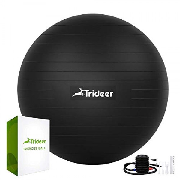 Trideer Exercise Ball 45-85cm Extra Thick Yoga Ball Chair, Heavy...