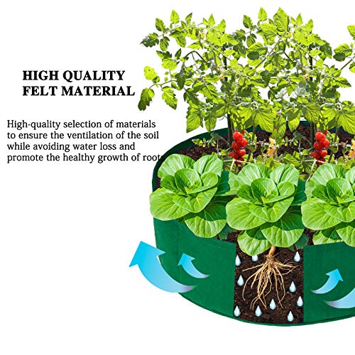 Fabric Garden Bed,15 Gallon Growing Bag Planting Containers Fabric...
