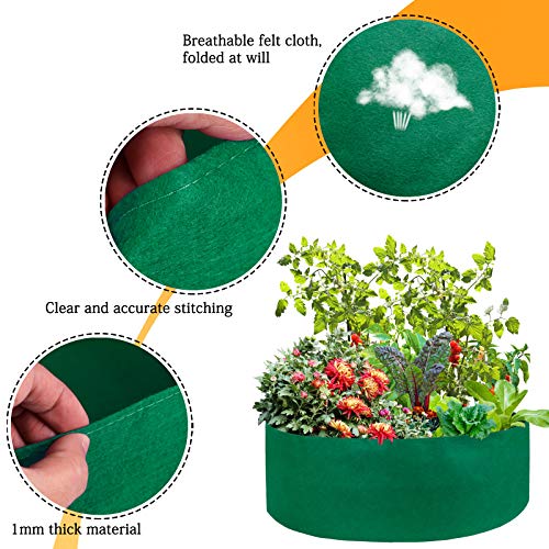 Fabric Garden Bed,50 Gallon Growing Bag Planting Containers Fabric...