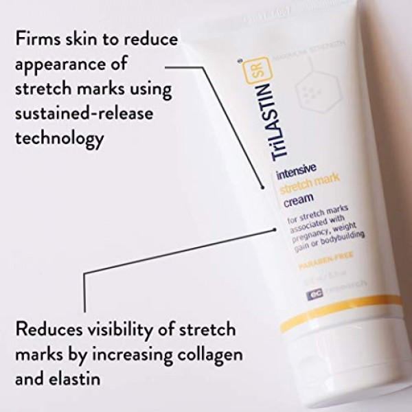 TriLASTIN-SR Maximum Strength Stretch Mark Cream, Unscented, 5.5 f...