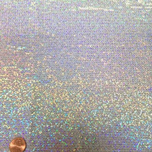 3mm Micro Mini Holographic Sequins on Stretch Polyester Spandex Je...