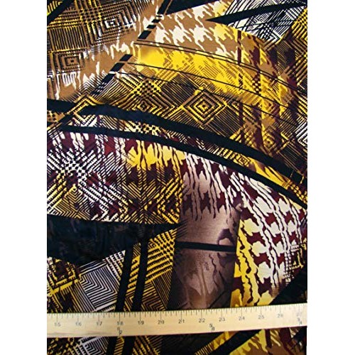 Rayon Modal Spandex Jersey Geometric Print Fabric by The Yard