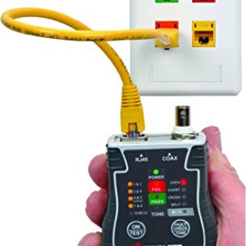 Triplett Pocket CAT LAN Tester for RJ45, CAT 5/6, and Coax Cables ...