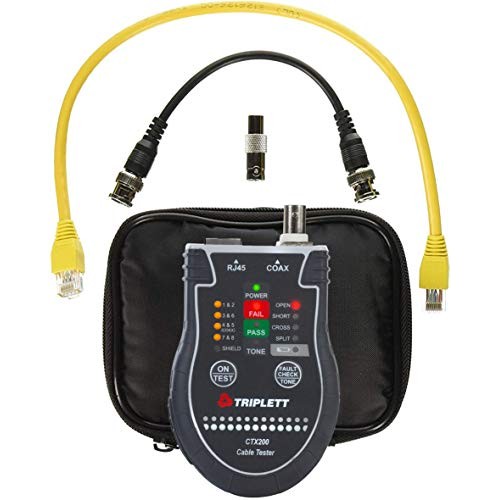 Triplett Pocket CAT LAN Tester for RJ45, CAT 5/6, and Coax Cables ...
