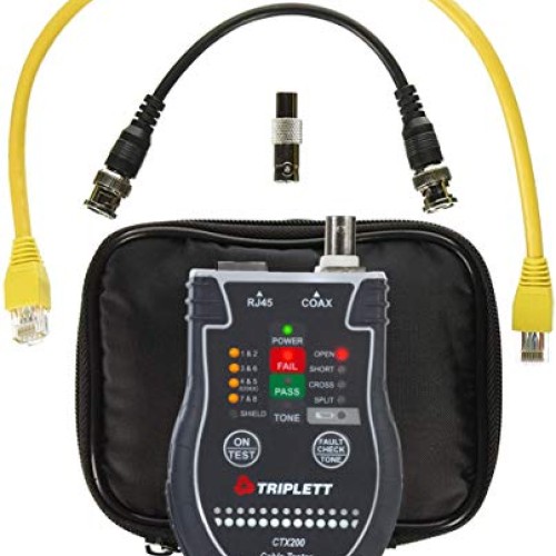Triplett Pocket CAT LAN Tester for RJ45, CAT 5/6, and Coax Cables ...