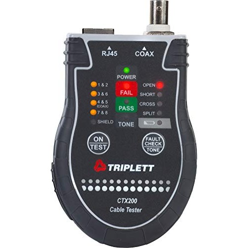 Triplett Pocket CAT LAN Tester for RJ45, CAT 5/6, and Coax Cables ...