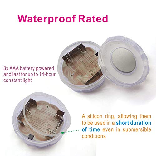 Tripop Submersible LED Light, RGB Color Changing and Battery Power...