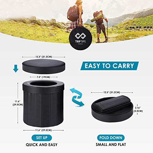 TripTips Portable Folding toiet Car Commode Camping Toilet Car Toi...