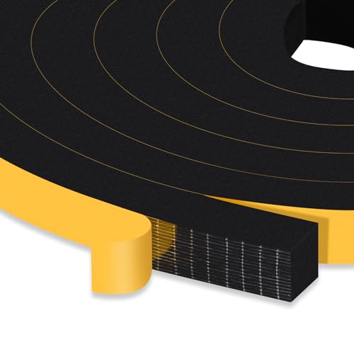 Trisiki Strong Adhesive Door Weather Stripping, Foam Tape for Door...