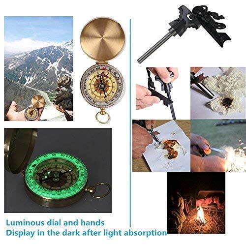 Survival Gear Kits 13 in 1 Outdoor Emergency SOS Survive Tool for ...