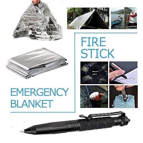 Survival Gear Kits 13 in 1 Outdoor Emergency SOS Survive Tool for ...