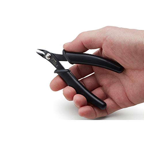 trueCABLE Precision Sharp Flush Cutter, 5” Side Cutting Pliers, Ha...