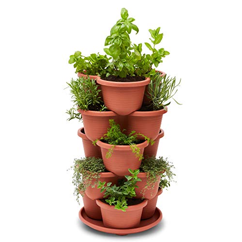 Stackable Planter Vertical Garden for Vegetables, Flowers, Herbs, ...