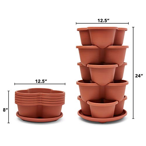 Stackable Planter Vertical Garden for Vegetables, Flowers, Herbs, ...