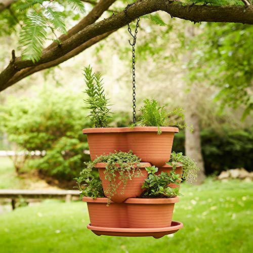 Stackable Planter Vertical Garden for Vegetables, Flowers, Herbs, ...