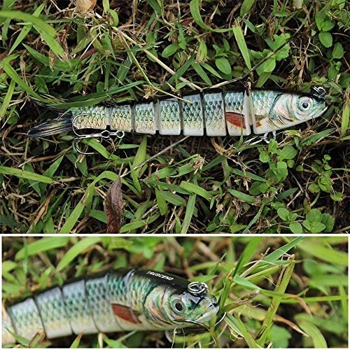 TRUSCEND Fishing Lures for Bass Trout Multi Jointed Swimbaits Slow...