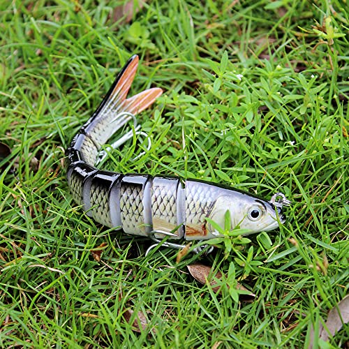 TRUSCEND Fishing Lures for Bass Trout Multi Jointed Swimbaits Slow...