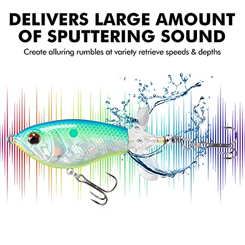 TRUSCEND Top Water Fishing Lures with BKK Hooks, Whopper Fishing L...