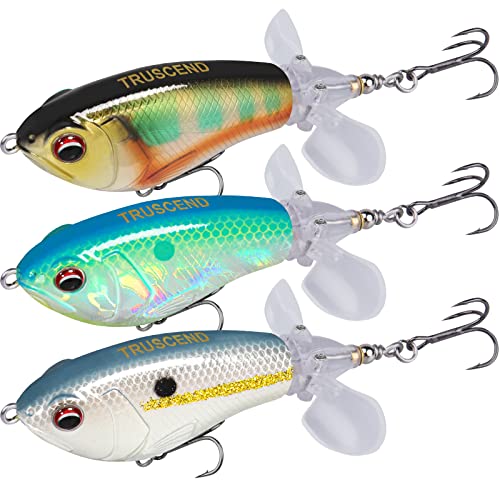 TRUSCEND Top Water Fishing Lures with BKK Hooks, Whopper Fishing L...