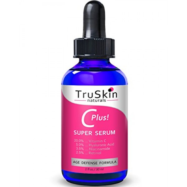TruSkin Naturals Vitamin C-Plus Super Serum, Anti Aging Anti-Wrink...