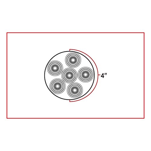 Tled-u16 4 round grommet mount flood led work lamp