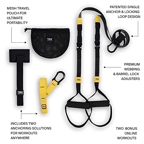 TRX GO Suspension Trainer System, Full-Body Workout for All Levels...